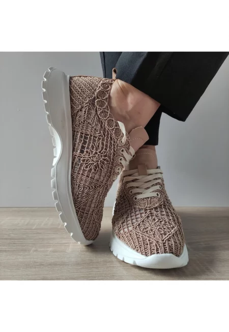 Дамски Ежедневни Перфорирани Обувки  303 - Taupe