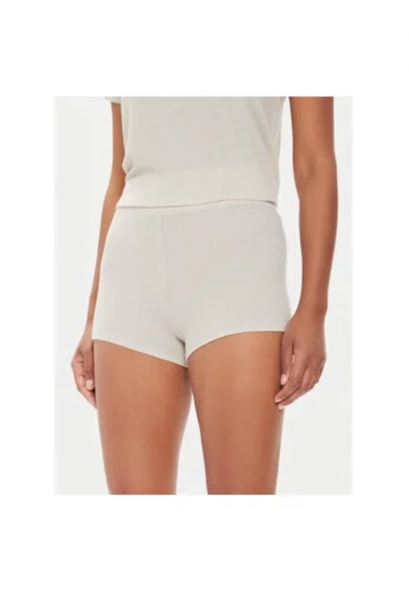 Дамски къси панталони -  303927400 - Модал/Вълна - Бежов - Бежов