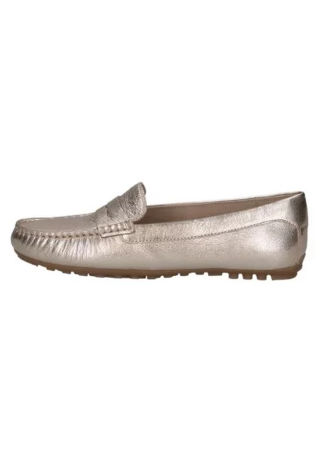Дамски мокасини „Platinum Metal“ -  екокожа - златисти -
