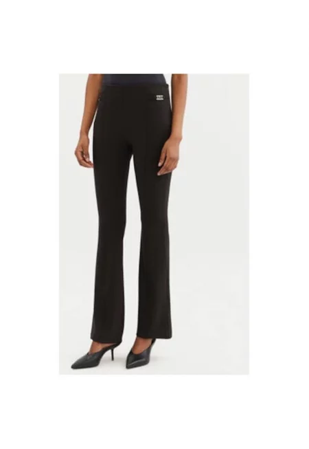 Дамски панталон -  305265388 - Полиестер - Черен - Черен