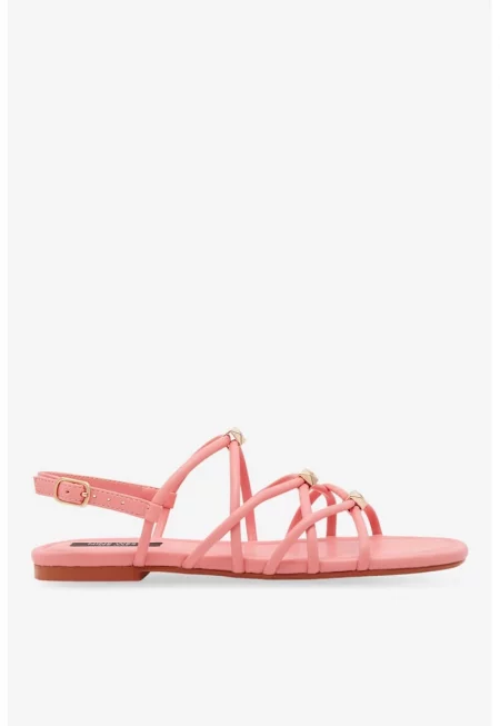 Дамски сандали  5905588555506 - Синтетичен цвят - Розов - Розово
