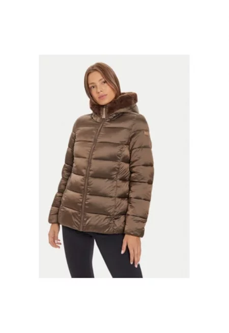 Дамско яке -  304332432 - Полиамид - Кафяв - Кафяв
