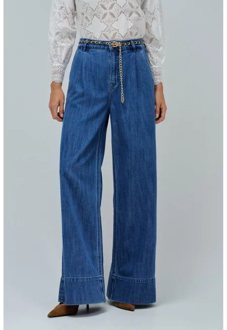 Дънки с лиосел - Кралско Синьо