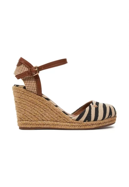 Espadrile dama -  304161 - Textil - Черен/Бежов