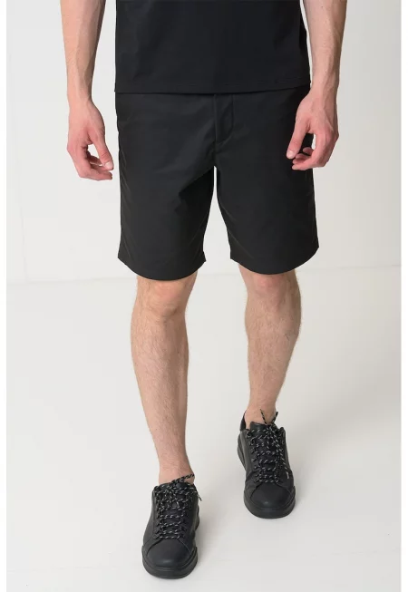 Къс панталон с джобове - Черен