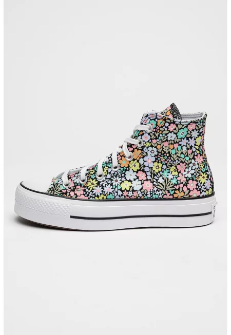 Кецове Lift Allover Florals с висок профил - Черен/Многоцветен