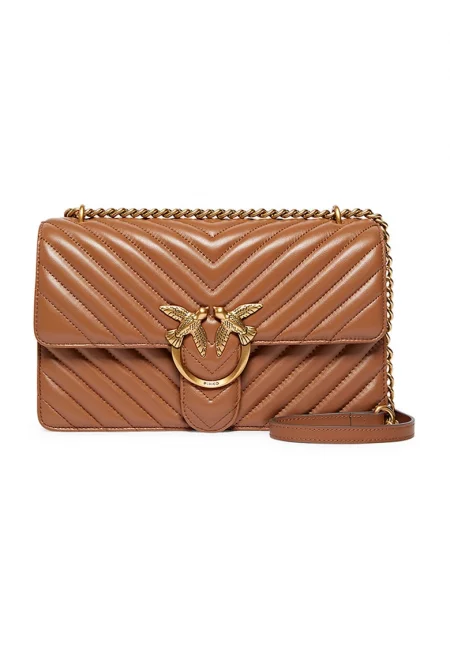 Кожена чанта през рамо Love One Classic