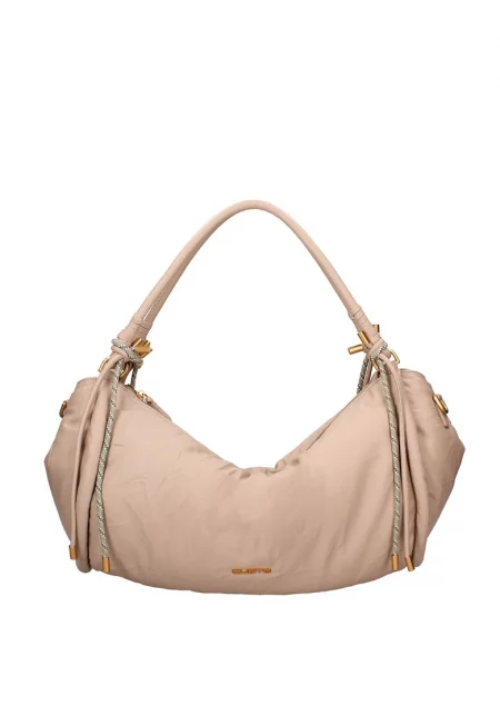 Кожена чанта за рамо с цип