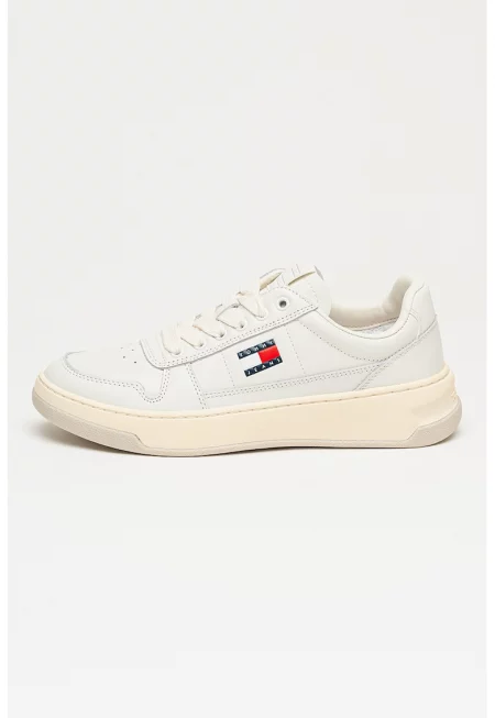 Кожени спортни обувки The Chelsea - Червен/Бял