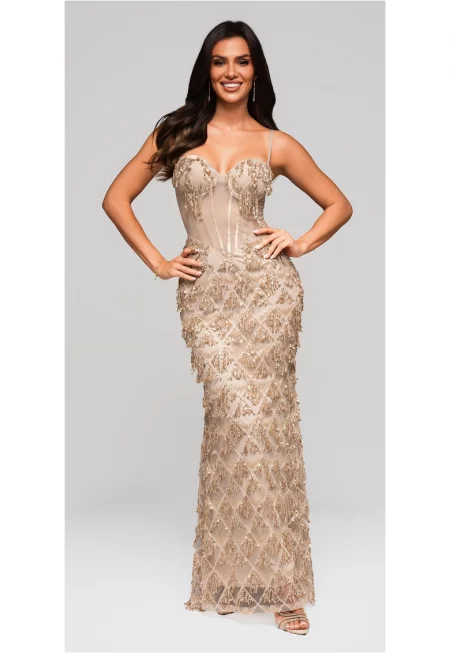 Макси вечерна рокля LARICA LA-OM-DLR204