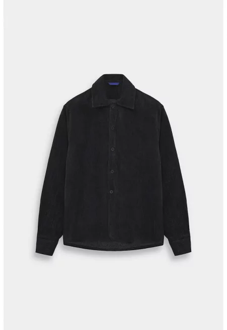 Мъжка риза  черен деним regular fit