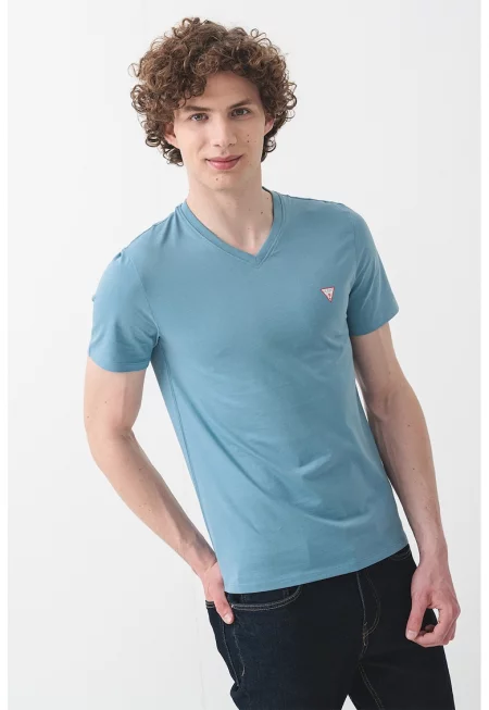 мъжка тениска - тъмно синя - 27665