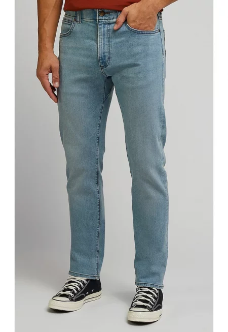 Мъжки дънки  Slim Fit - удобни - светлосини - памук -