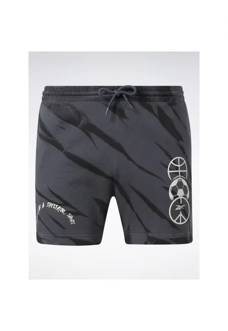 Мъжки спортни шорти -  301802198 - Памук - Сив