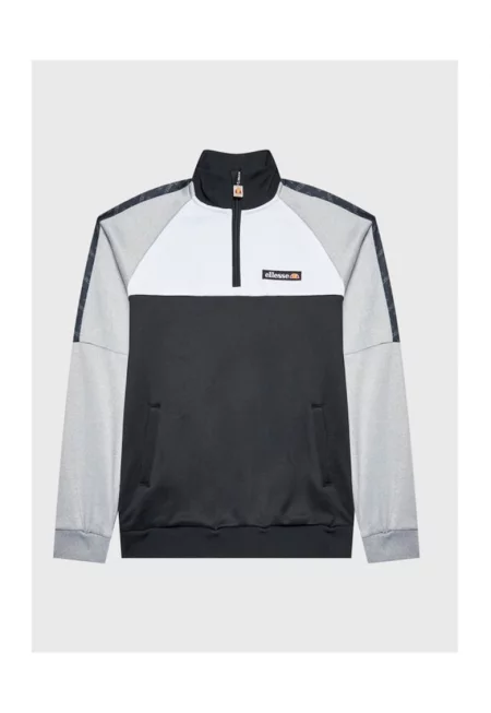 Мъжки суичър -  55670 - Полиестер - Сиво/Черно