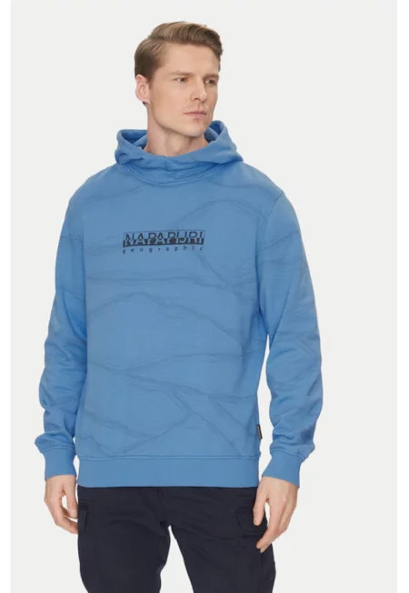 Мъжки суитшърт -  305102591 - Памук - Син