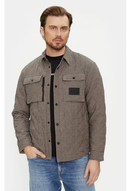 Мъжко яке -  303190705 - Полиамид - Кафяв - Кафяв