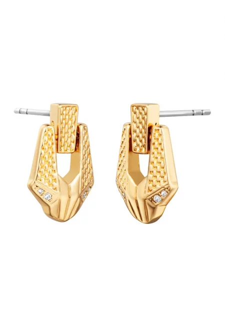 Месингови обеци - Златист