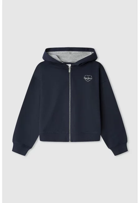 Памучно худи с цип