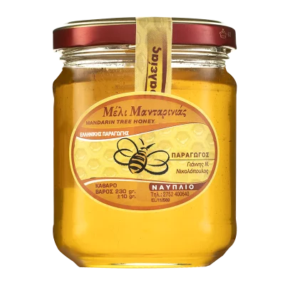 Пчелен мед от Мандариново дърво от полуостров Пелопонес, Гърция/ 230g