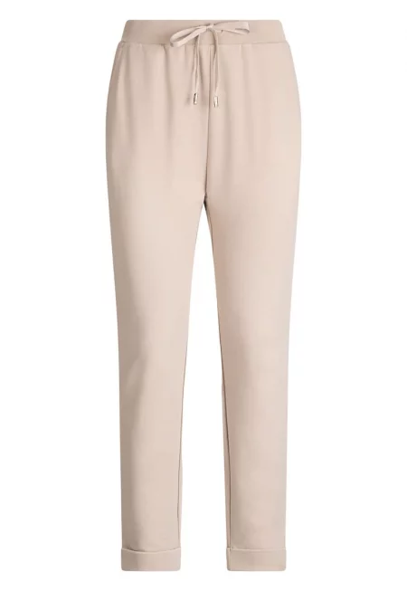 Поларен панталон с регулируема талия - Бежов