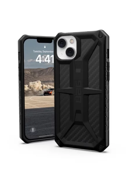 Предпазен калъф  Monarch Series за iPhone 14 Plus - Carbon Fiber