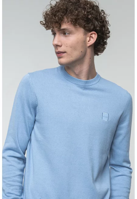 Пуловер с памук и кашмир