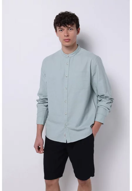 Риза от памук и лен