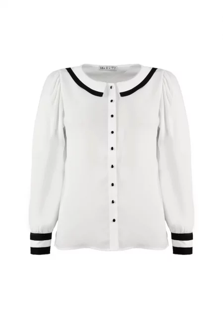 Риза с яка тип Питър Пан