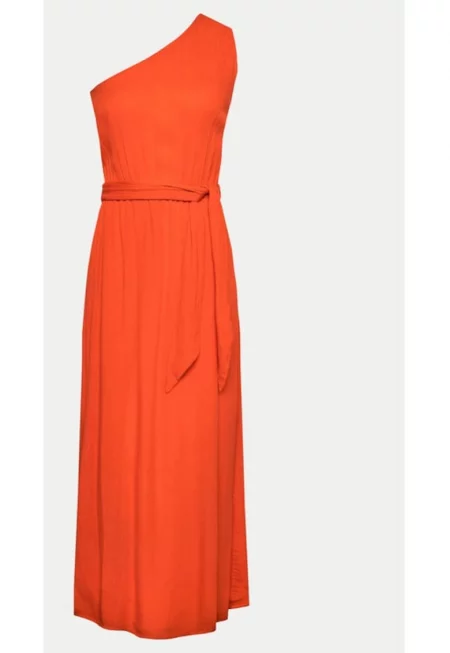 Рокля -  63147 - вискоза - оранжево