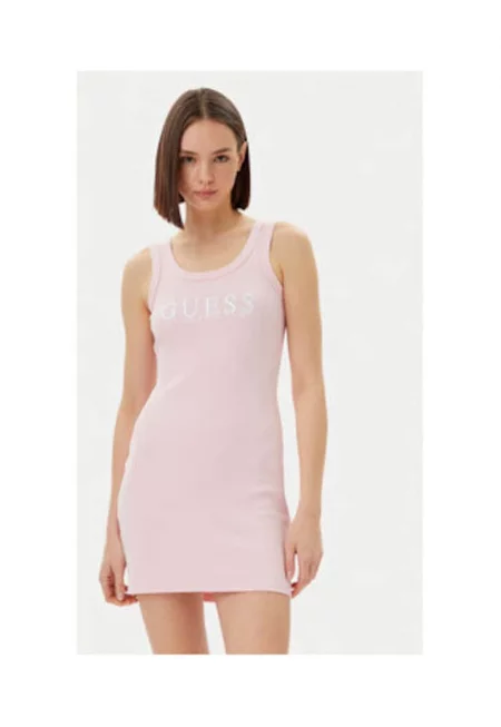 Рокля тип Bodycon с лого принт -