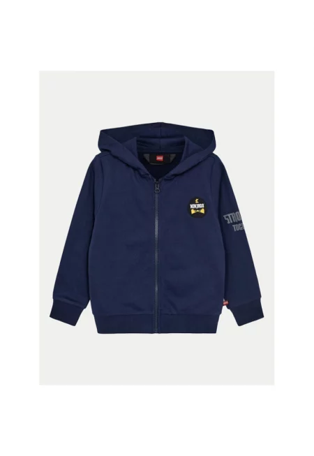 Суитшърт за момче -  304284717 - Органичен памук - Син