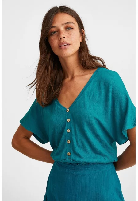 Свободна къса блуза