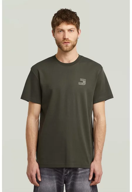 Тениска от органичен памук с овално деколте