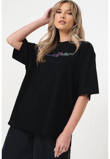 Тениска с фигурален принт - Зелен/Черен/Розово