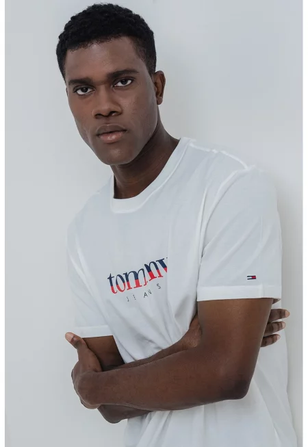 Тениска с овално деколте и лого