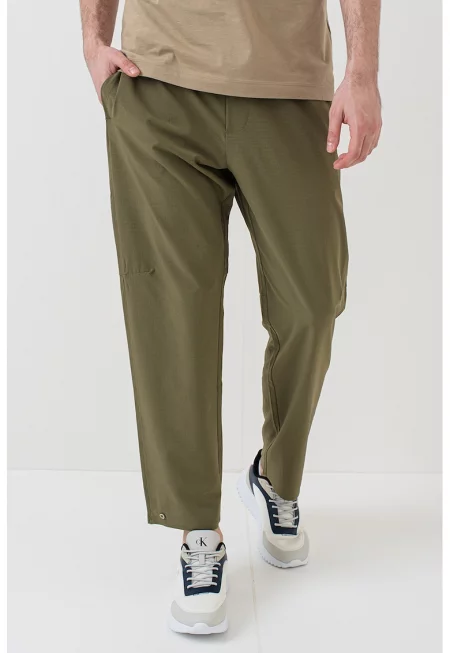 Тренировъчен панталон с еластична талия - Папратово зелено