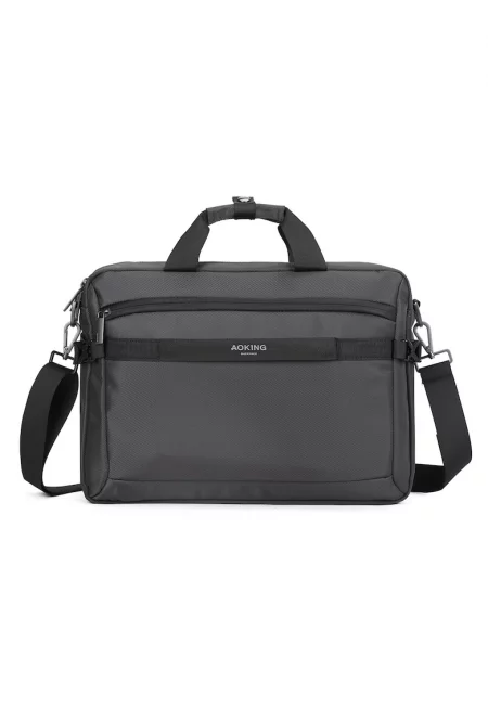 Унисекс чанта за лаптоп с лого - Сив