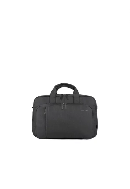 Унисекс чанта за лаптоп с презрамка през рамо - Черен