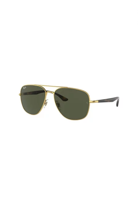 Унисекс слънчеви очила Aviator с плътни стъкла - Кафяв