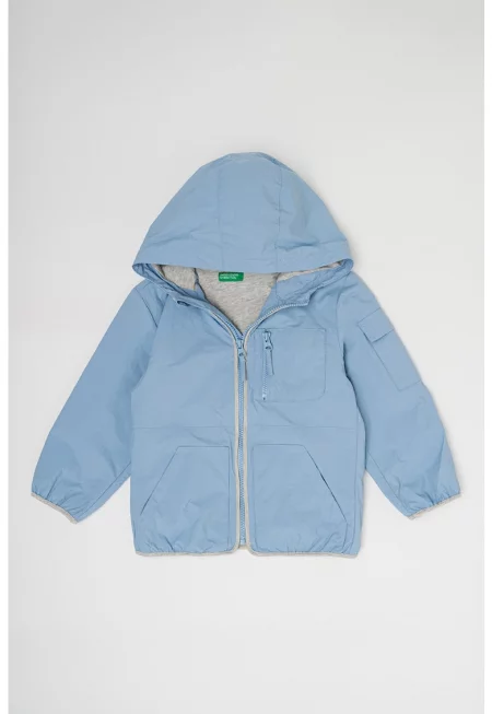 Яке без шарка с качулка и цип