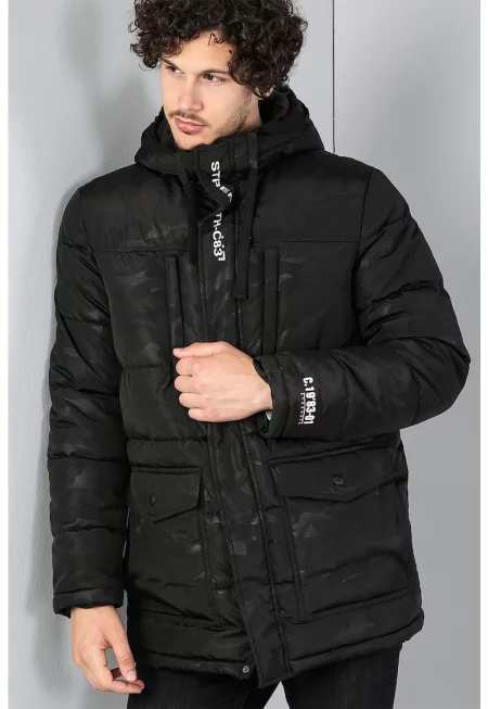 Зимно яке с камуфлажна шарка