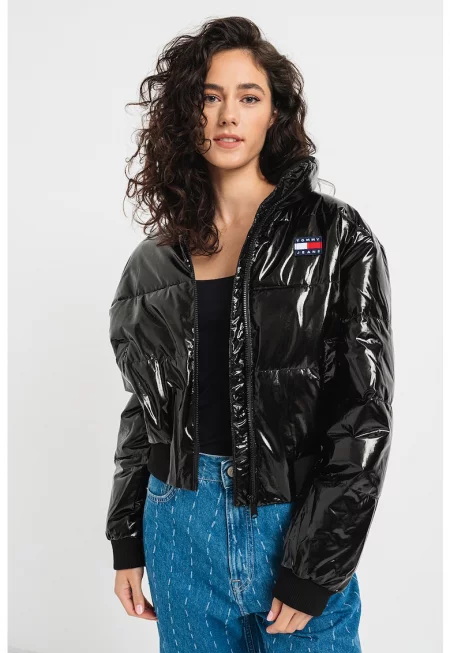 Зимно яке с лачен ефект