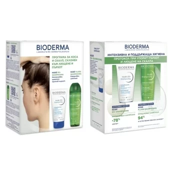 БИОДЕРМА Ноде ДС+ шампоан 125 мл. + Ноде Флуид шампоан 200 мл. ПРОМО