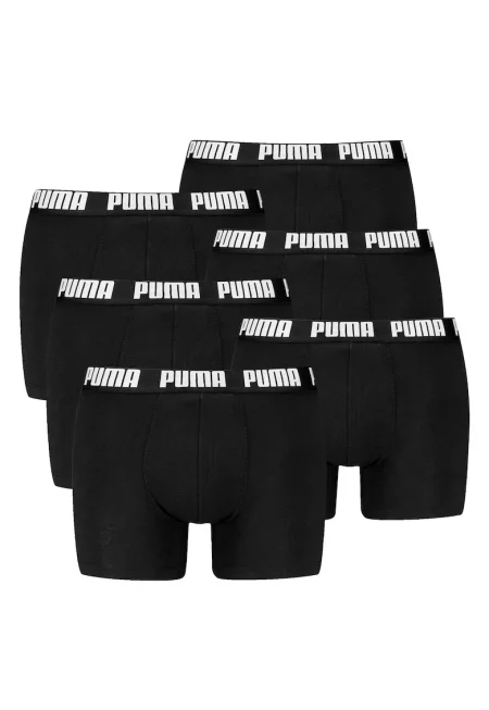 Боксерки с лого на талията - 6 чифта - Бял/Черен