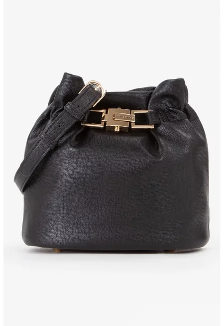 Чанта през рамо Fedora Re от еко кожа - Черен