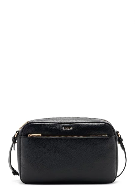 Чанта през рамо от еко кожа - Черен