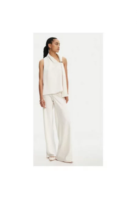 Дамска блуза  RIC1JBA - Полиестер - Екрю - Екрю