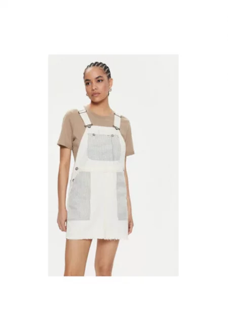 Дамска рокля -  303592769 - Памук - Бежов - Бежов