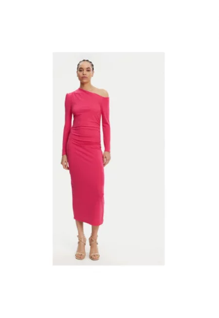 Дамска рокля  CFC0122524003 - Полиестер - Розов